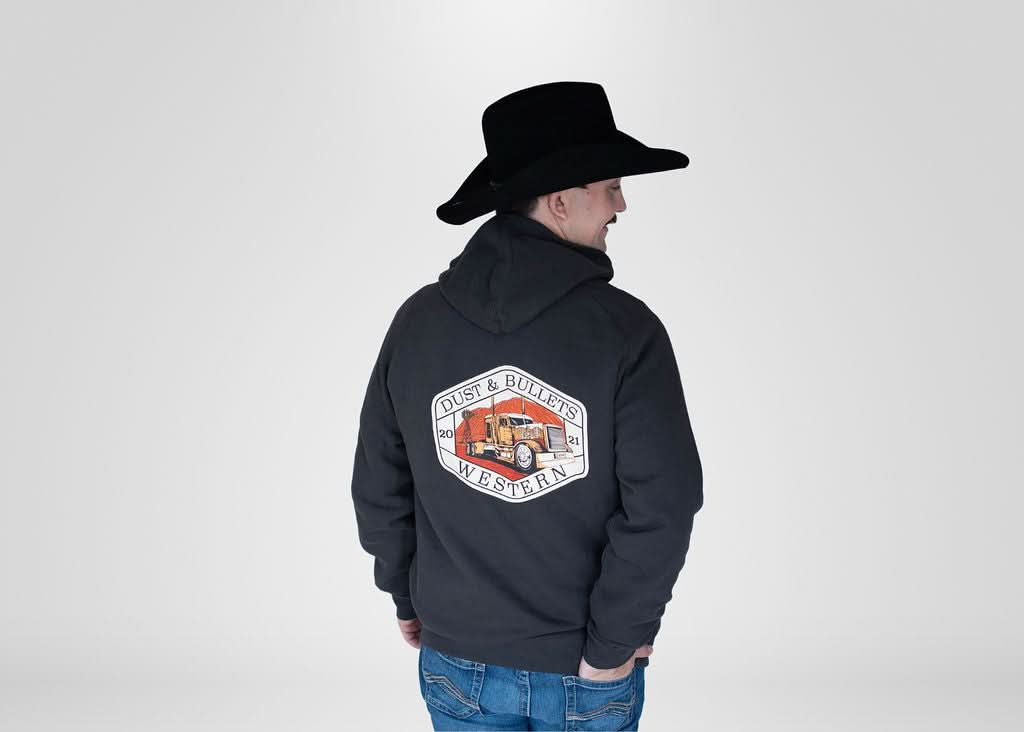 DBW Truck Supply Western Style Hoodie in Coal