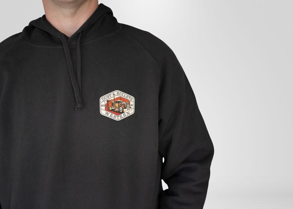 DBW Truck Supply Western Style Hoodie in Coal