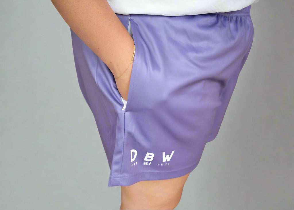 Adults - DBW Western Footy Shorts in Purple