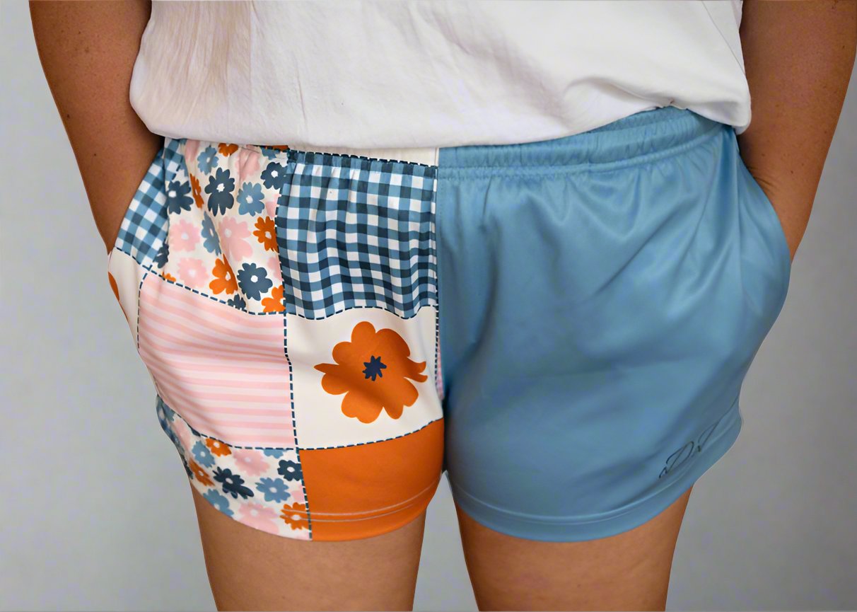 Adults - Patch Work Western Footy Shorts