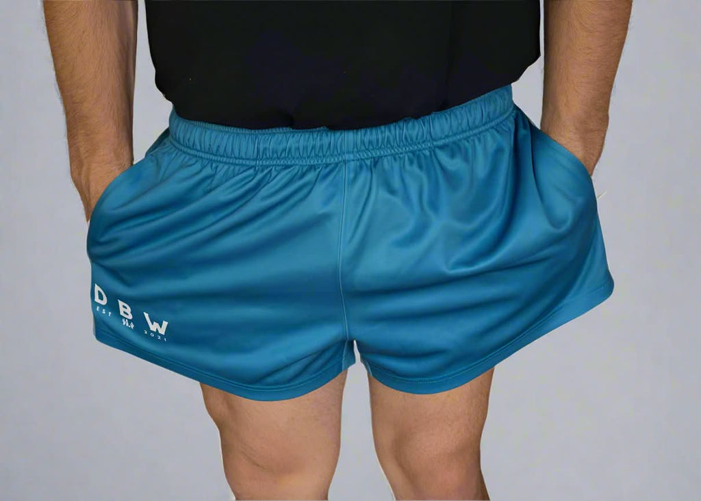 Adults - DBW Western Footy Shorts in Blue