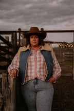 PRE - ORDER - The Oakey-Ridge Sherpa Denim Vest – Ladies