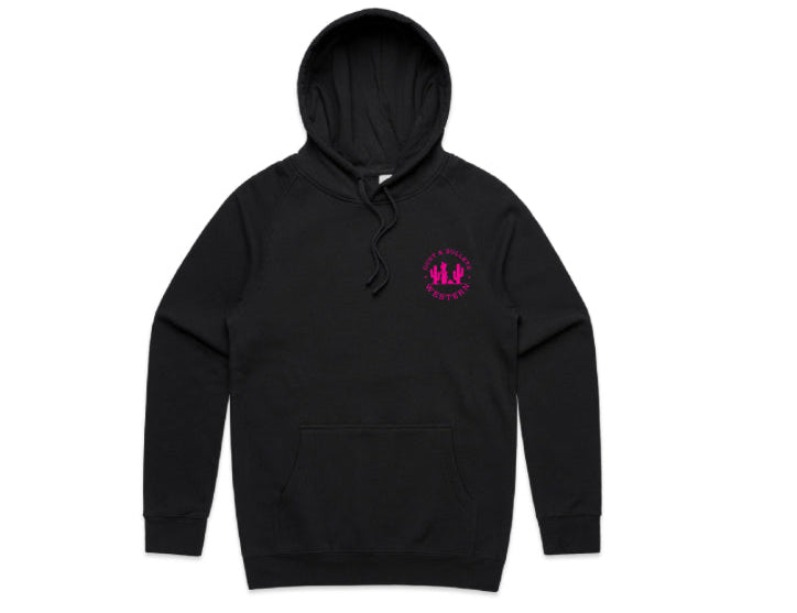 Pink print Outback Classic Midweight Hoodie - Black