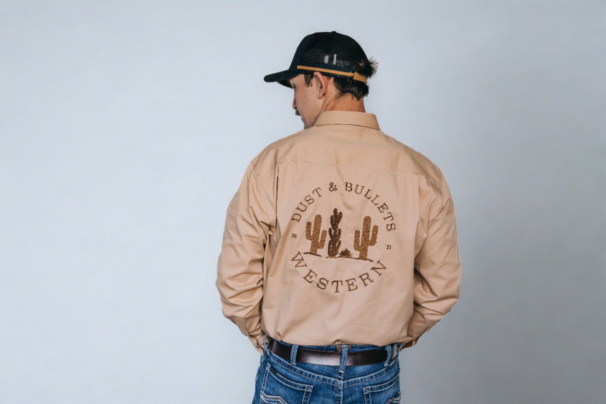 Mens Outback Work Shirt - Bone
