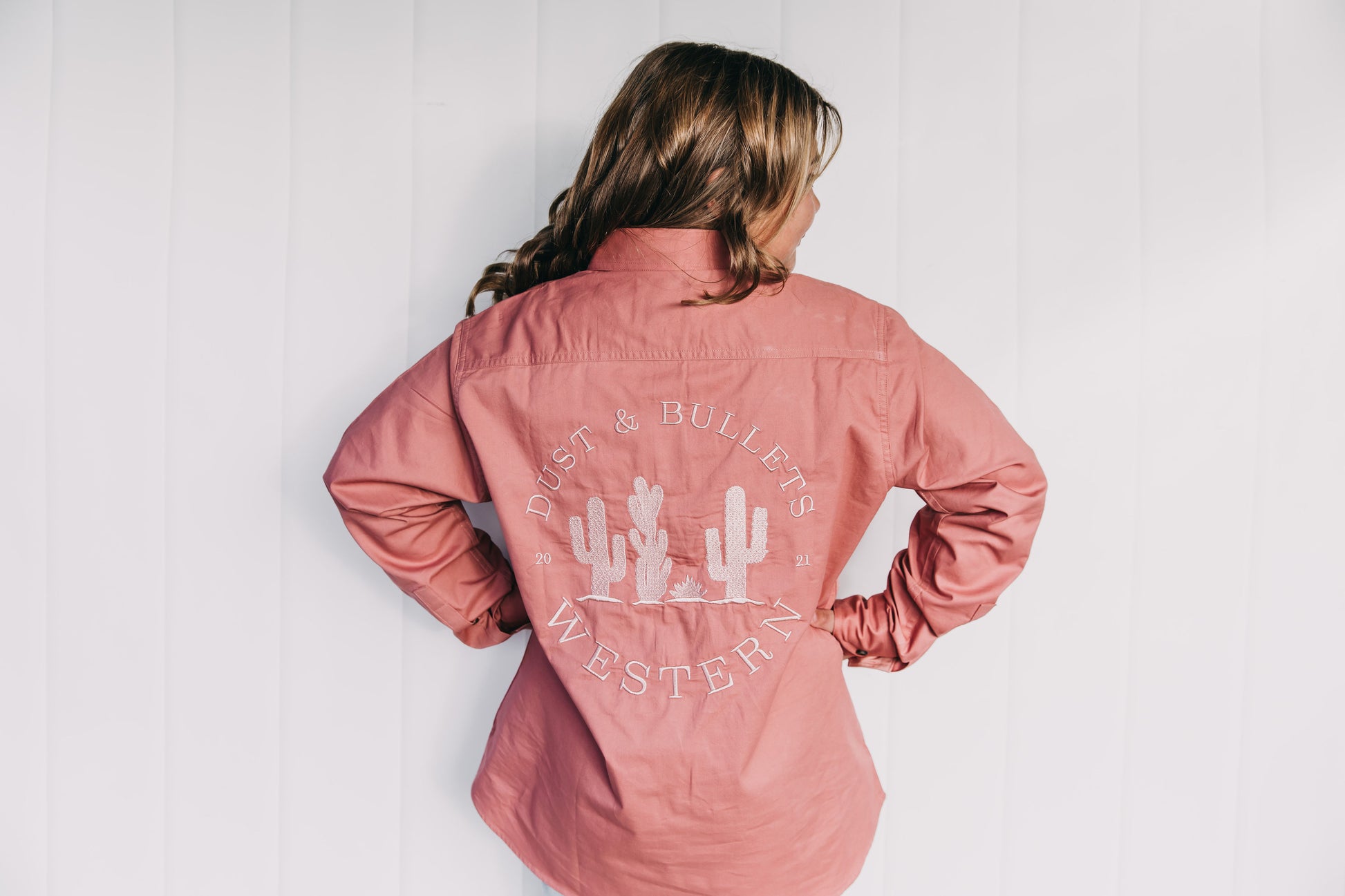 Kids Outback Work Shirt - Dusty Pink
