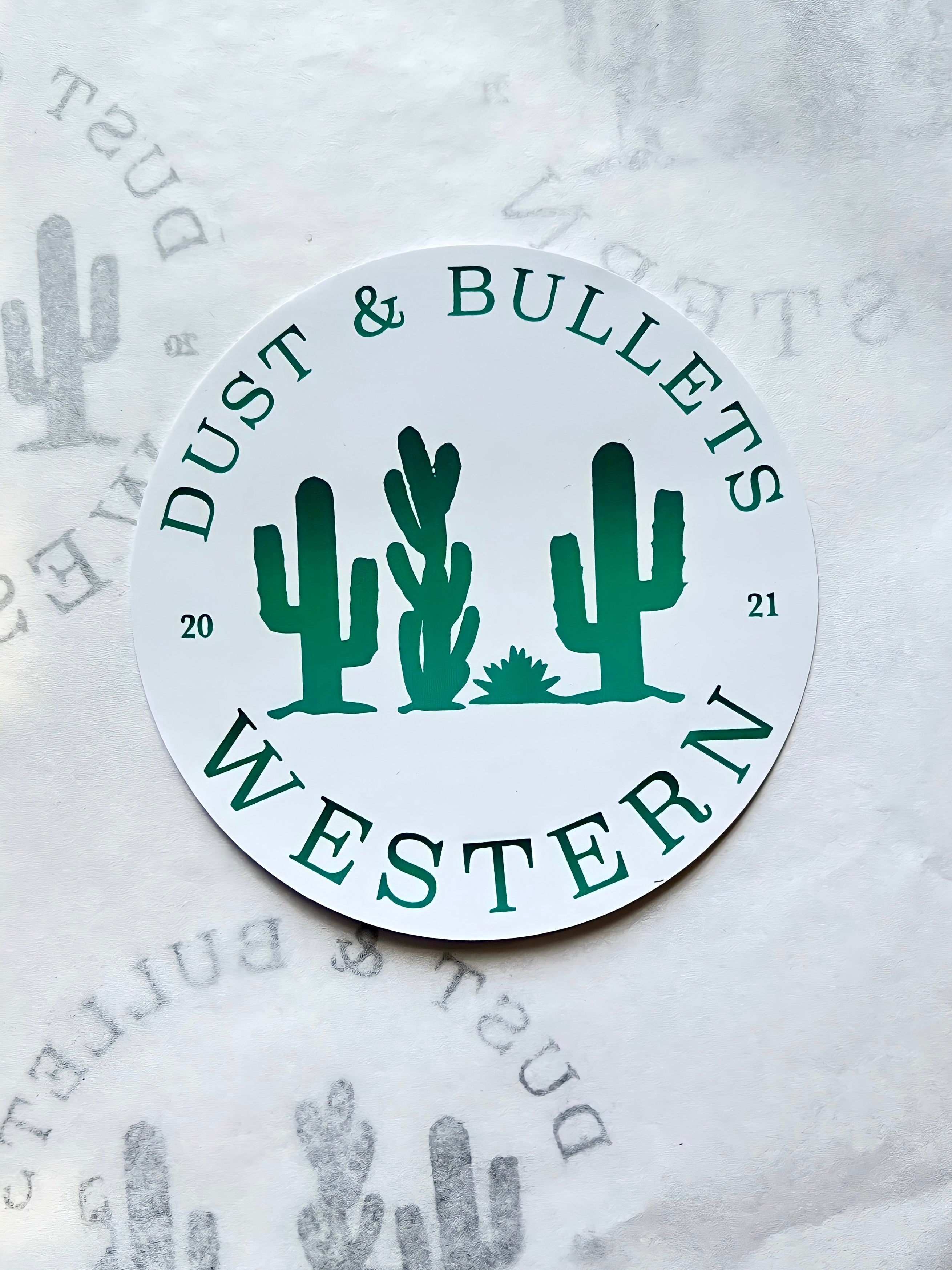 DBW Circle Logo Sticker - Teal