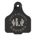 Dust and Bullets Western Cattle Tag