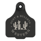 Dust & Bullets Western Cattle Tag