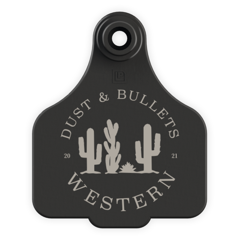 Dust & Bullets Western Cattle Tag