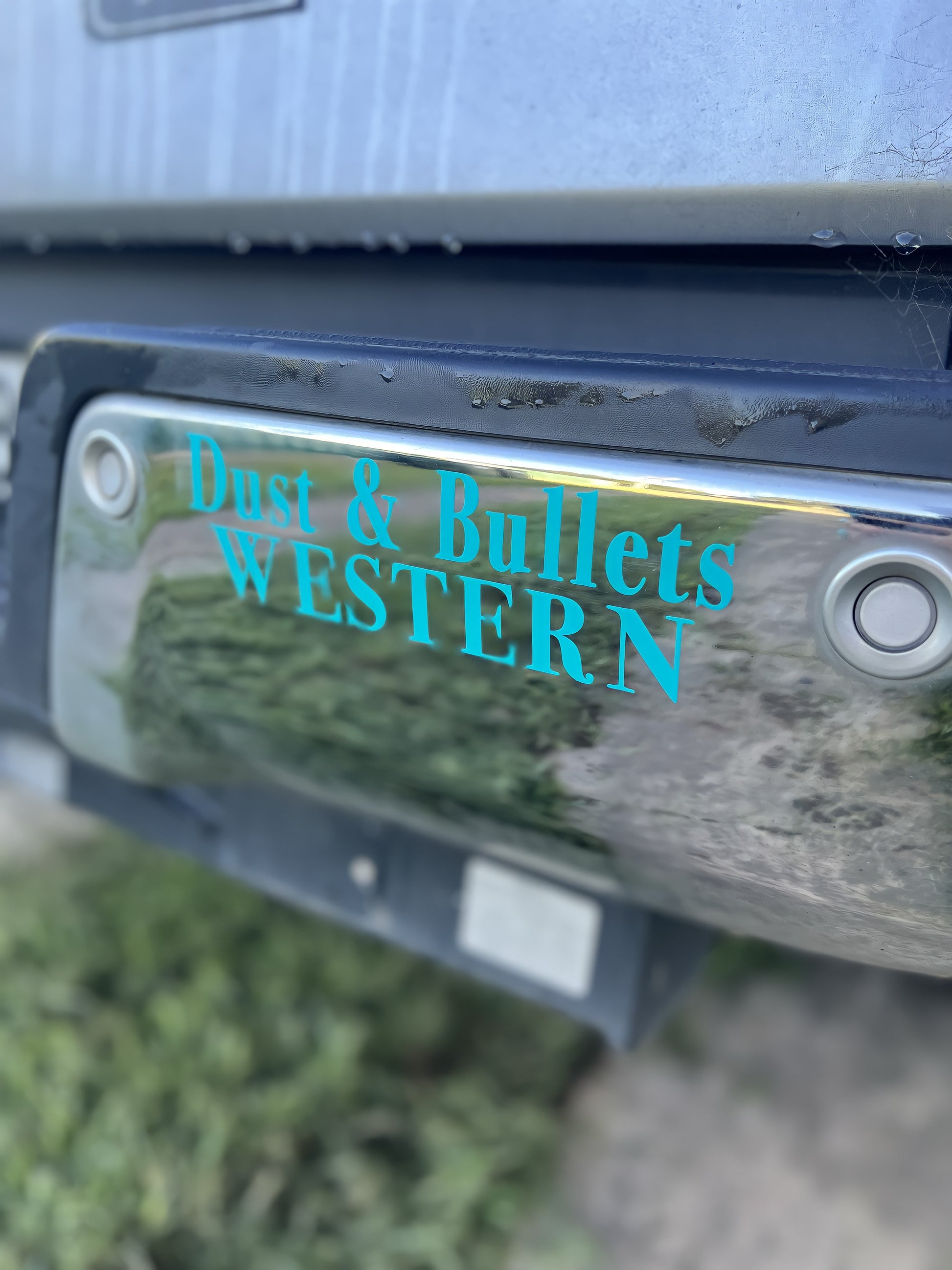 Dust and Bullets Western Bumper Sticker