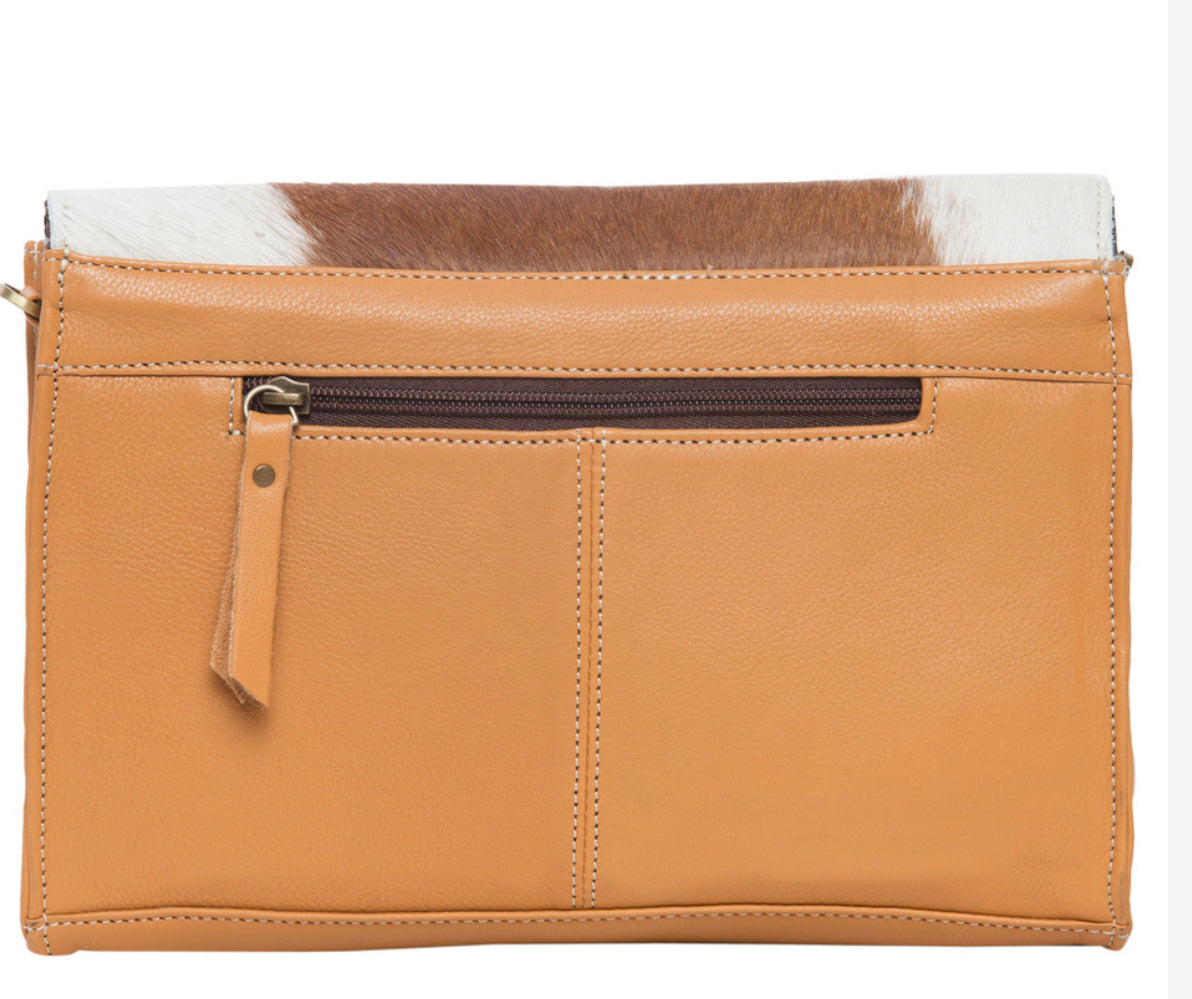 Tennessee Leather & Cowhide Flap Bag